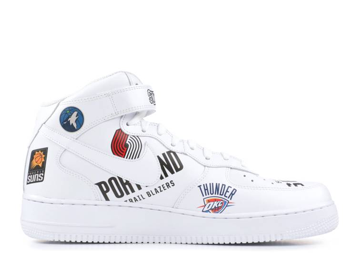 SUPREME X NBA X AIR FORCE 1 MID 07 'WHITE' 5