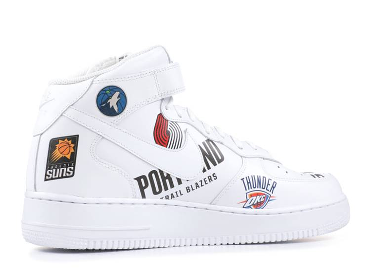 SUPREME X NBA X AIR FORCE 1 MID 07 'WHITE' 7