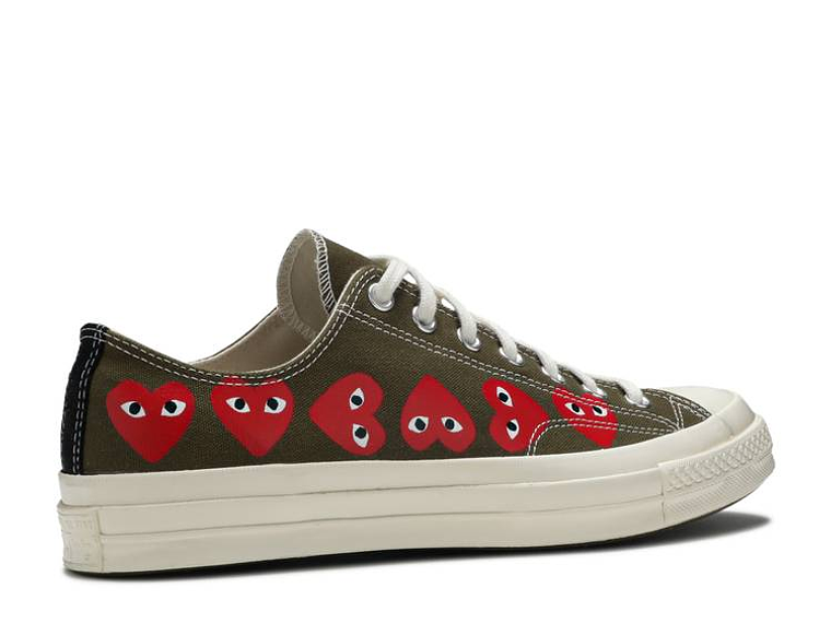 COMME DES GAR?ONS PLAY X CONVERSE CHUCK 70 LOW TOP 'MULTI HEART' 3
