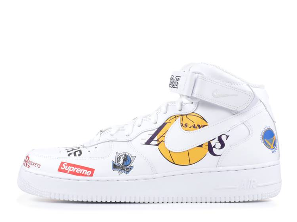 SUPREME X NBA X AIR FORCE 1 MID 07 'WHITE' 8