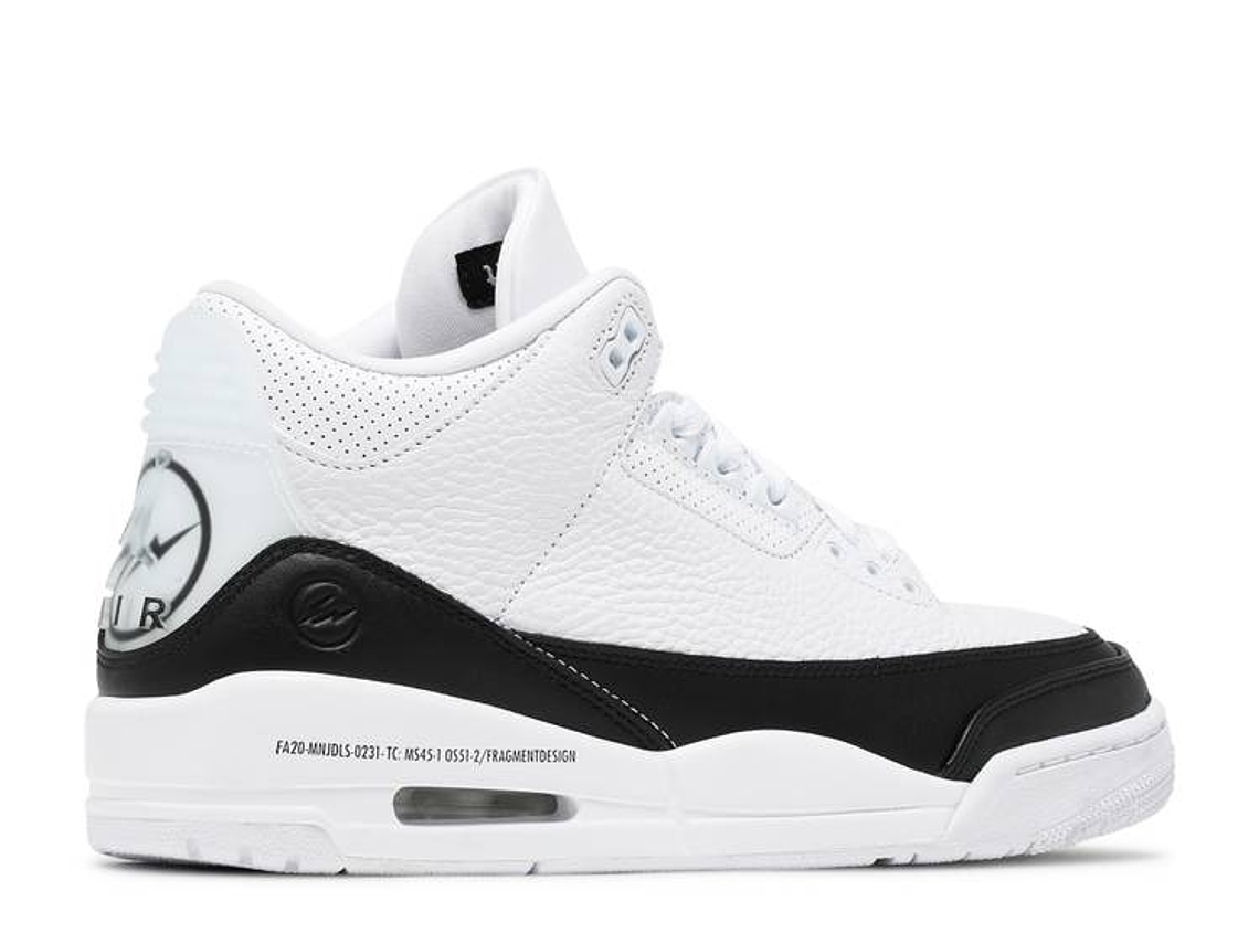 FRAGMENT DESIGN X AIR JORDAN 3 RETRO SP 'WHITE' 3