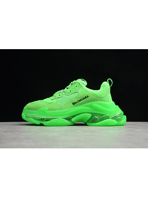 Balenciaga Triple S Clear Sole Fluorescent green