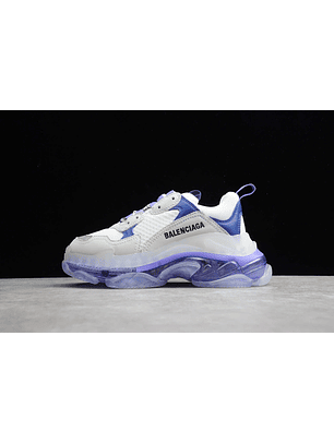 Balenciaga Triple S Clear Sole White purple