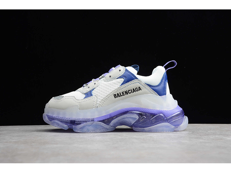 Balenciaga Triple S Clear Sole White purple 1