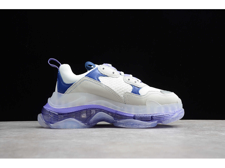 Balenciaga Triple S Clear Sole White purple 2