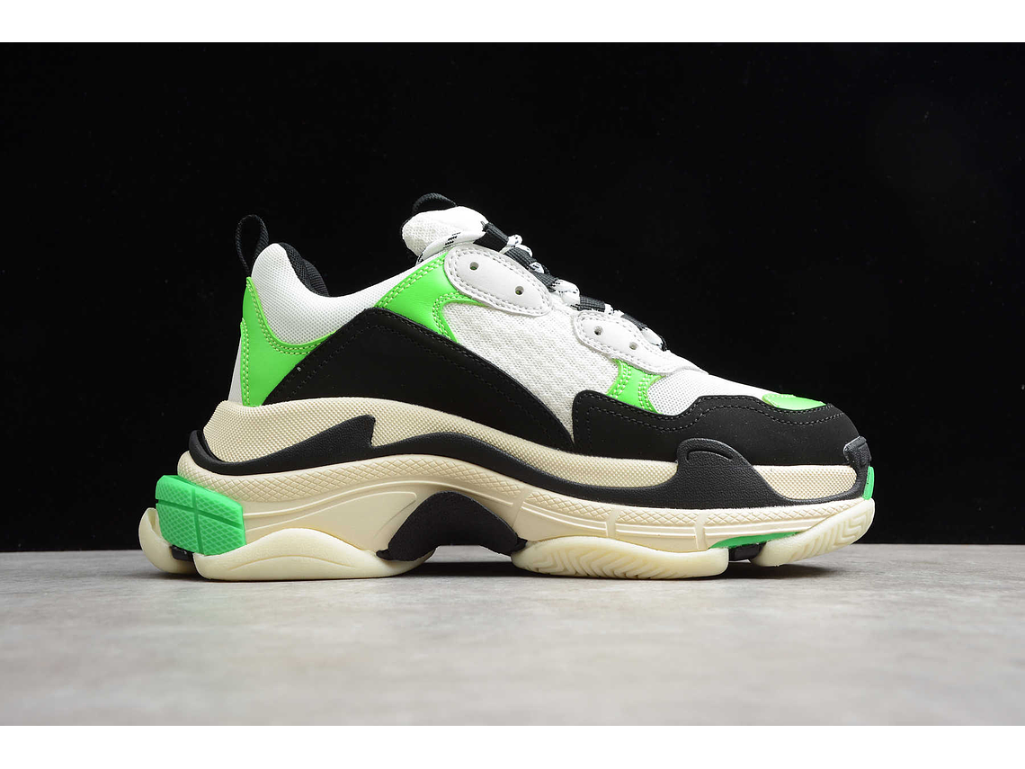 Balenciaga Triple S White green 2