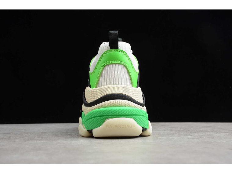 Balenciaga Triple S White green 4