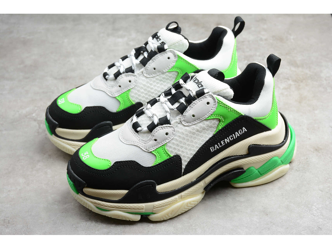 Balenciaga Triple S White green 5