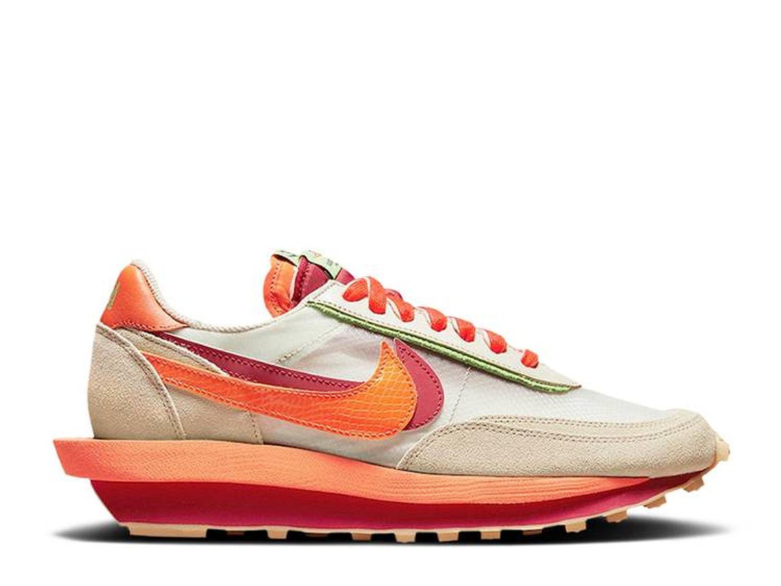 NIKE SACAI X CLOT X LDWAFFLE 'NET ORANGE BLAZE' 1