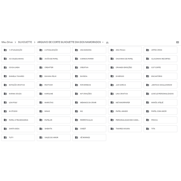 Pacote Kit Arquivo de Corte Dia dos Namorados 21 Silhouette 3