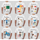 52 Artes para Camisa Profissões e Cursos Masculino Editável em Corel Draw 4