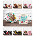 47 Artes para Caneca Familia Editável em Corel Draw 1