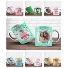 47 Artes para Caneca Familia Editável em Corel Draw 2