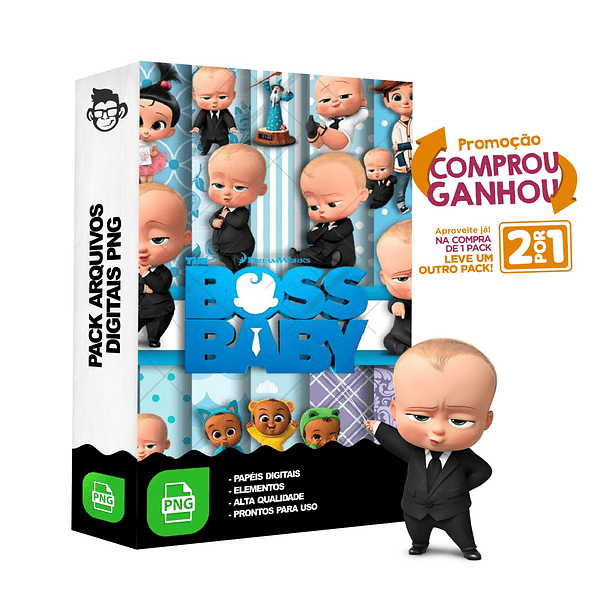 Kit Digital Poderoso Chefinho sem fundo Png 