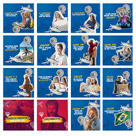 130 Artes para Agência de Viagens Turismo Mídias Sociais Editáveis Photoshop + Png