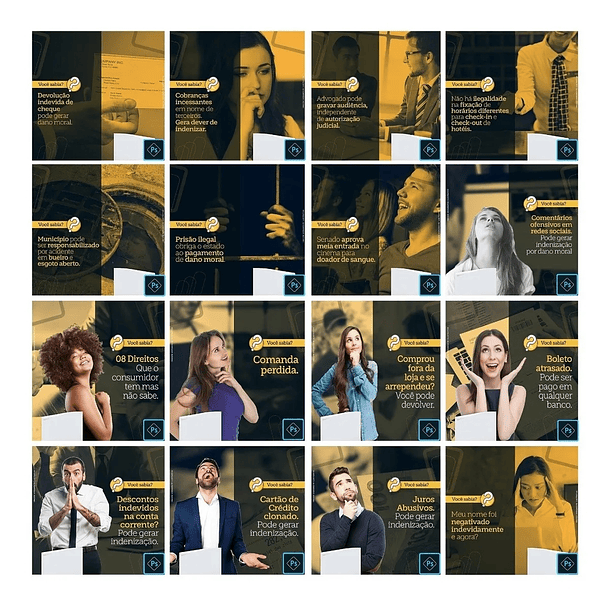 50 Artes Mídias Sociais Advogados Editáveis Photoshop 1