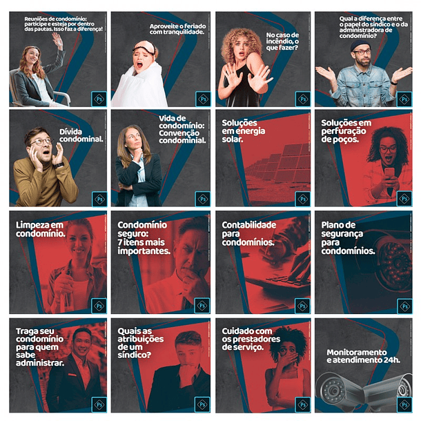 130 Artes para Administradores de Condomínio Mídias Sociais Editáveis Photoshop + Png 4