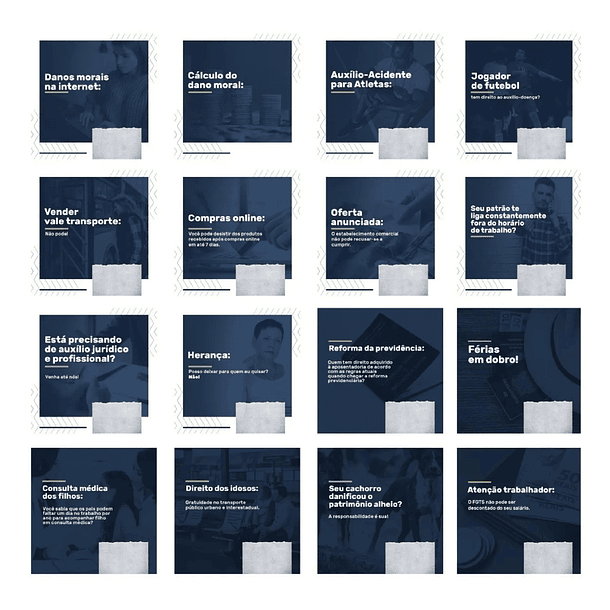 130 Artes para Advogados Mídias Sociais Editáveis Photoshop + Png 9