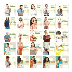 130 Artes para Clínica Medica Mídias Sociais Editáveis Photoshop + Png