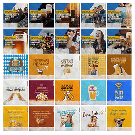 130 Artes para Cervejaria Bar Bares Mídias Sociais Editáveis Photoshop + Png