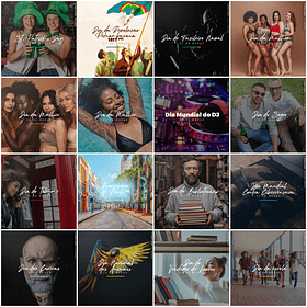 130 Artes para Datas Comemorativas Mídias Sociais Editáveis Photoshop + Png