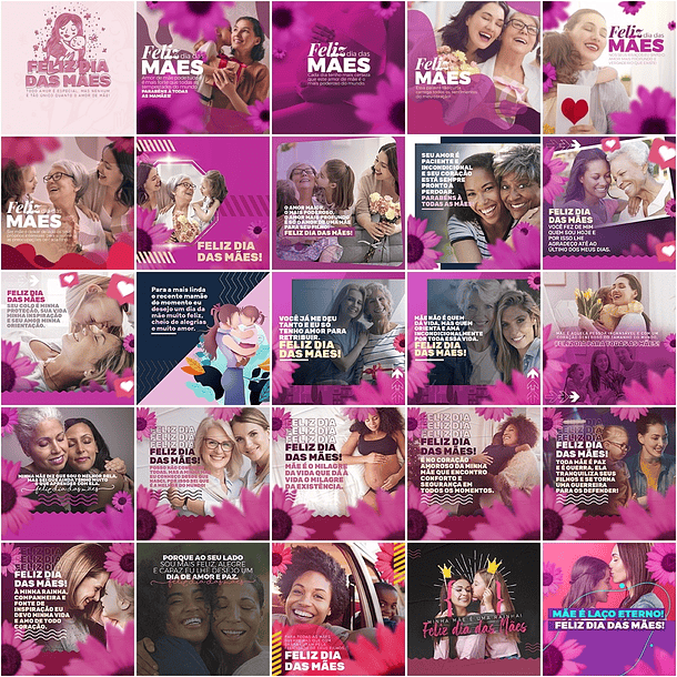 120 Artes Mídias Sociais Dia das Mães Editáveis Photoshop 4