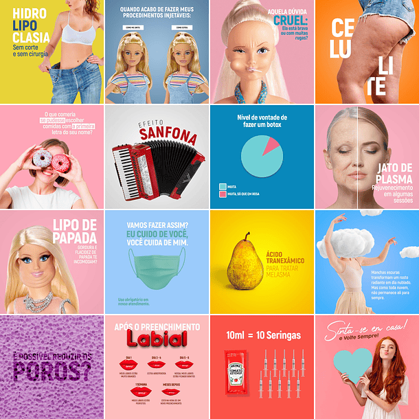 100 Artes Mídias Sociais Estetica Editáveis Photoshop 1