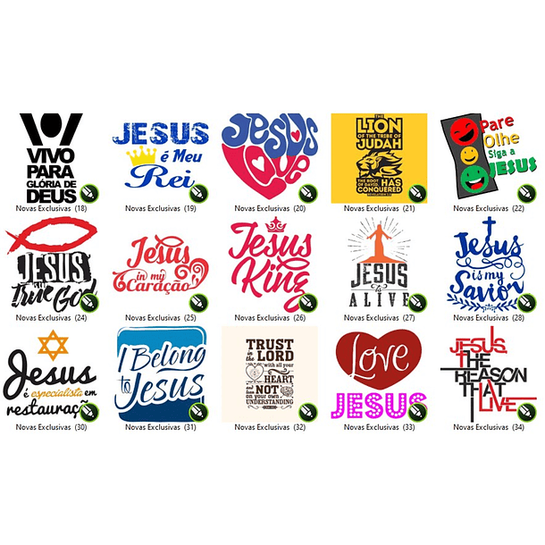 150 Artes Estampas Sublimação Silk Vetores Vetor Gospel Editável em Corel Draw 3