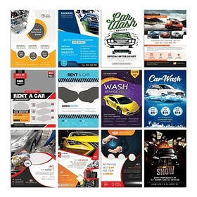 70 Artes Flyers Panfleto de Carro Editáveis Photoshop