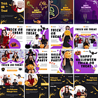 50 Artes Mídias Sociais Halloween Editáveis Photoshop 2