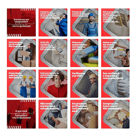 130 Artes para Obra Pedreiro Mídias Sociais Editáveis Photoshop + Png