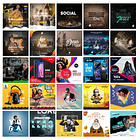 900 Artes Mídias Sociais Templates Editáveis Photoshop 4