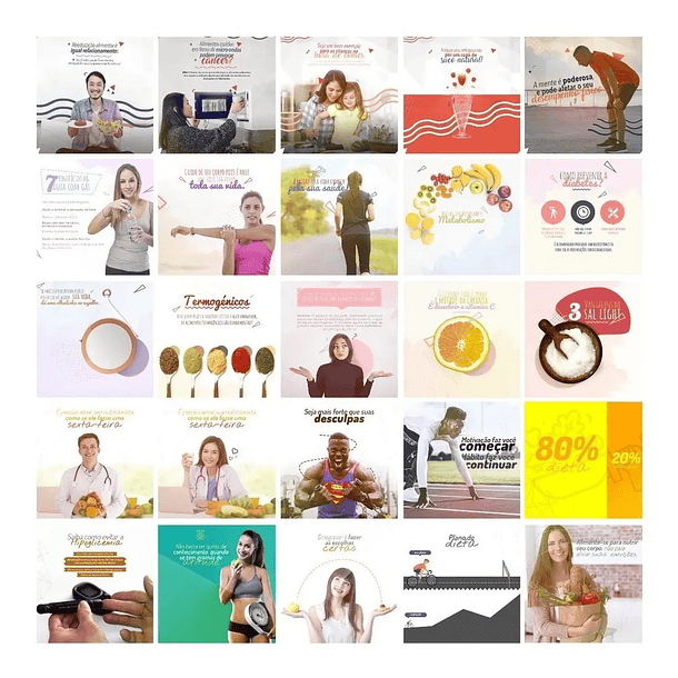 120 Artes Mídias Sociais Nutrição Nutricionista Editáveis Photoshop 2