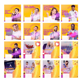 130 Artes para Provedor de Internet Mídias Sociais Editáveis Photoshop + Png