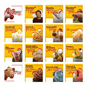 130 Artes para Supermercado Mídias Sociais Editáveis Photoshop + Png