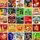 60 Artes Mídias Sociais TBar Bares Distribuidora de Bebidas Editáveis Photoshop + Png 1