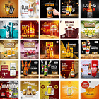 60 Artes Mídias Sociais TBar Bares Distribuidora de Bebidas Editáveis Photoshop + Png 2