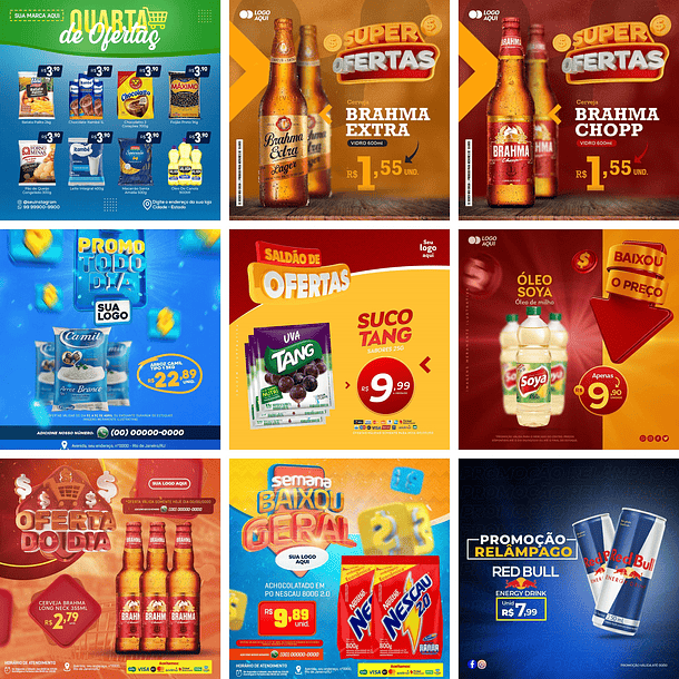 25 Artes Mídias Sociais Ofertas Promoção Editáveis Photoshop + Png 3