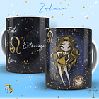 12 Artes para Caneca Signos Feminino Editável em Corel Draw 9