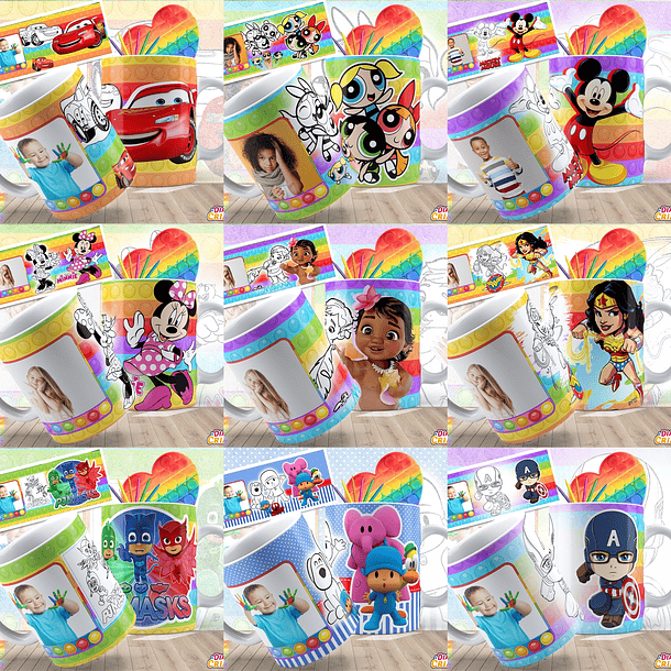 43 Artes Caneca Dia das Crianças Sublimação Editável em Photoshop 3