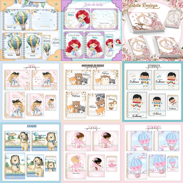 Pacote Cadernetas De Vacina E Livro Infantil Arquivos em Pdf e Jpg 1