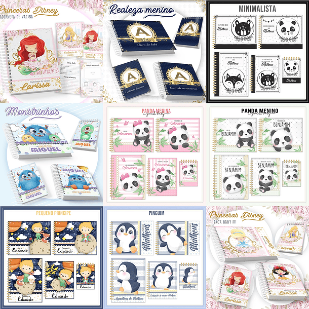 Pacote Cadernetas De Vacina E Livro Infantil Arquivos em Pdf e Jpg 2