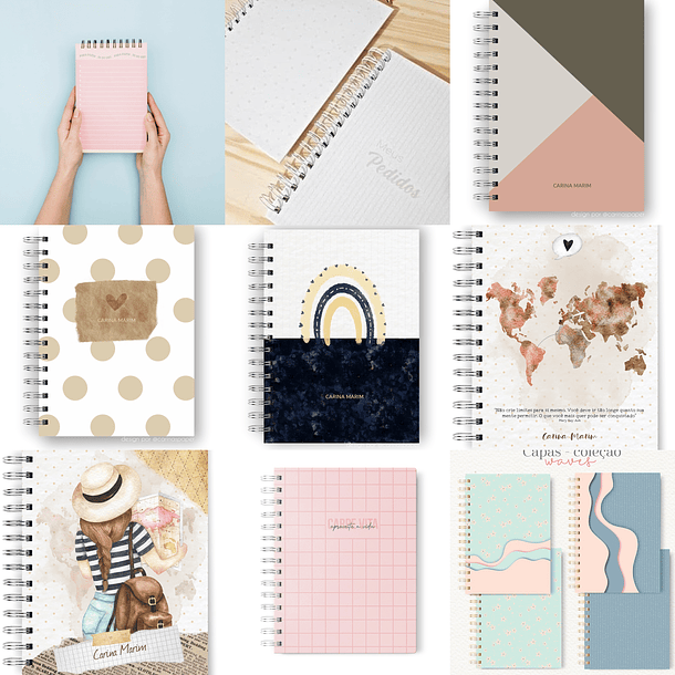 Mega Pacote Encadernação Agendas Planner 2022 Arquivos Pdf e Jpge 6