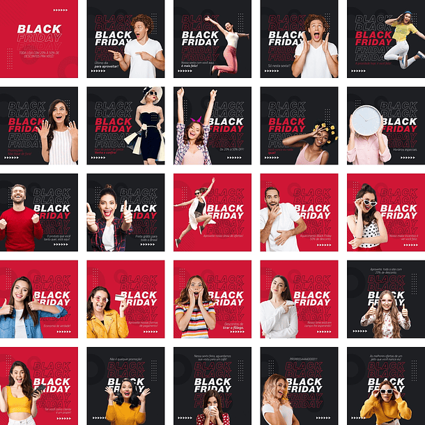Pack Canva Black Friday Templates Editáveis 200 Artes + Bônus 1