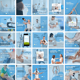 Pack Canva Fisioterapia 2.0 Templates Editáveis 25 Artes + Bônus