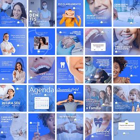Pack Canva Dentista Odonto Templates Editáveis 25 Artes + Bônus