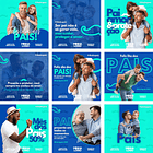 Pack Canva Dia dos Pais Templates Editáveis 18 Artes + Bônus 2