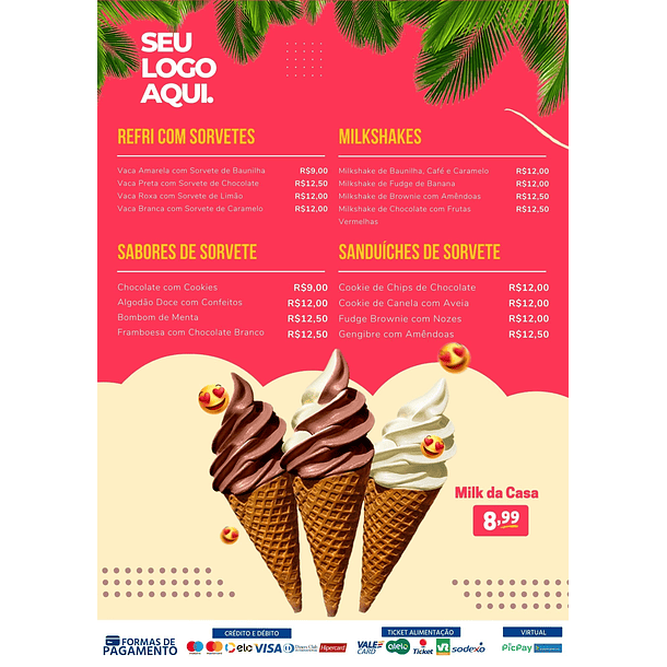 Pack Canva Cardápios Menus Templates Editáveis 10 Artes 4