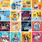 Pack Canva Carnaval Templates Editáveis 60 Artes + Bônus 3