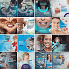 Pack Canva Dentista Odonto Templates Editáveis 90 Artes + Bônus 4
